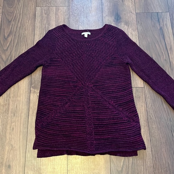 Dana Buchman oversized purple sweater medium - Picture 1 of 5